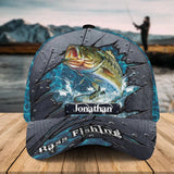 Maxcorners Personalized  Fish Aholic Water Blue