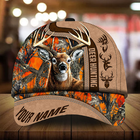 Maxcorners Ashley Whitely Deer Hunting Personalized Hats 3D Multicolored Camo