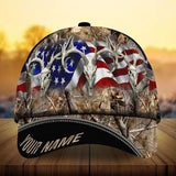 Max Corners Premium Loralle US Skull Deer Hunting Camo Pattern 3D Multicolor Personalized Cap