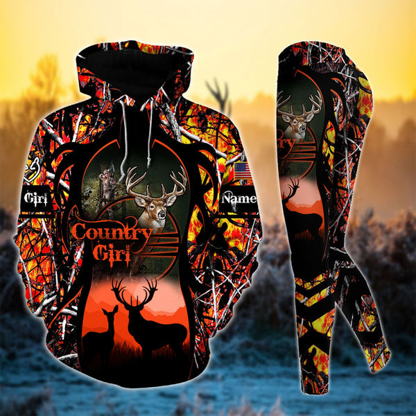 Max Corner Premium Deerhorn Country Girl Personalized 3D Style 7 Combo Hoodie & Legging Set