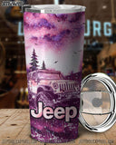 Maxcorners Jeep Forest Art 3D Over Printed Tumbler