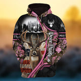 Maxcorners Custom Name Premium Ultra Deer Hunting Hoodies 3D HM