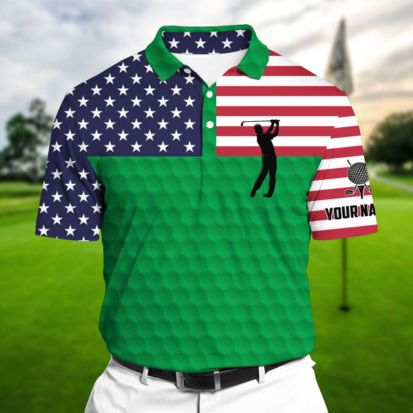 Max Corners Green Pride Super Cool American Golf Man, Golf Polo Shirts Multicolor Custom Name Polo