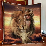 Maxcorners Jesus Is Risen Lion Quilt Blanket - Blanket
