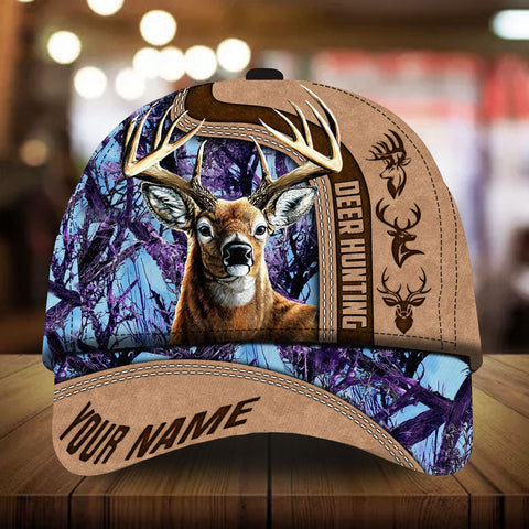 Maxcorners Ashley Whitely Deer Hunting Personalized Hats 3D Multicolored Camo