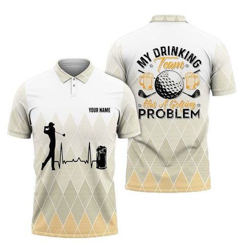 Maxcorners Golf My Drinking Team Has A Golfing Problem  Customized Name All Over Printed Shirt