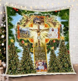 Maxcorners Jesus Is The Reason For The Season Christmas Quilt - Blanket
