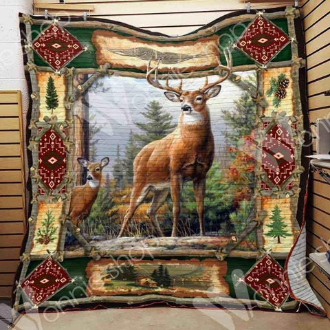 Maxcorners Deer Hunting Colorful Blanket