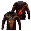 Maxcorners Deer Hunting Fire 3D Over Printed Hoodie