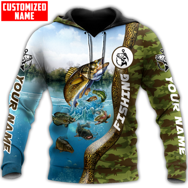 Maxcorners Personalized Walleye Jumping Fishing Lake Species