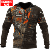 Maxcorners Deer Hunting Personalized Name 3D Over Printed Hoodie