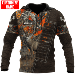 Maxcorners Deer Hunting Personalized Name 3D Over Printed Hoodie