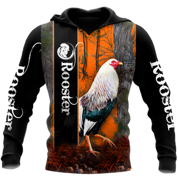Maxcorners Love Rooster All Over Printed Unisex Hoodie