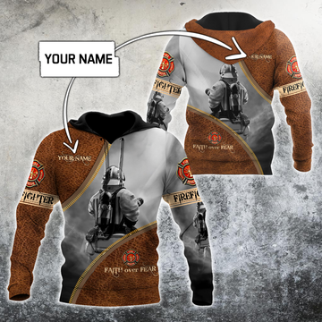 Maxcorners Personalized Silent Warrior Firefighter Shirt