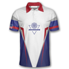 Maxcorners American Flag Personalized Name 3D Shirt