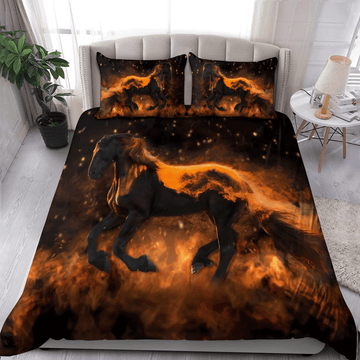 Maxcorners Fire Horse 3D Printed - Blanket