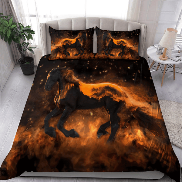 Maxcorners Fire Horse 3D Printed - Blanket