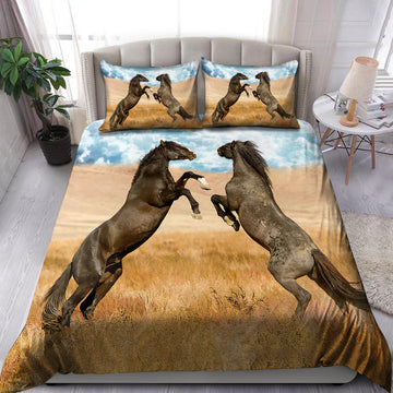 Maxcorners Black Horse Riding Art 3D Printed - Blanket