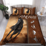 Maxcorners Love Horse Art 3D All Over Printed Bedding Blanket