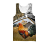 Maxcorners Brown Red Rooster Unisex Deluxe Hoodie