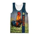 Maxcorners Rooster Unisex Deluxe Colorful Hoodie