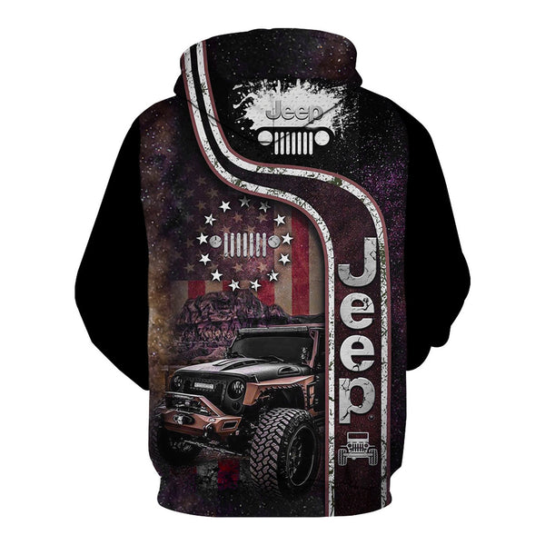 Maxcorners US Galaxy Jeep Hoodie