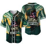 Maxcorners Jeep Skull Abstract Art Jersey Shirt