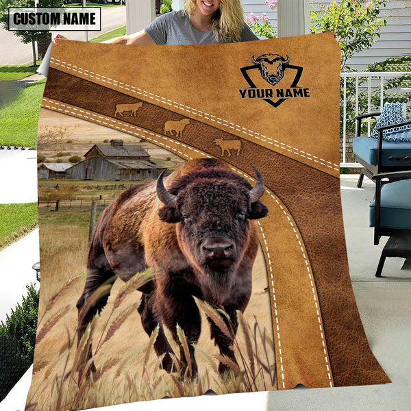 Maxcorners Personalized Bison Blanket