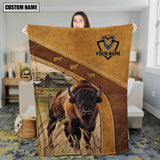 Maxcorners Personalized Bison Blanket