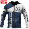 Maxcorners Personalize  Blue US Carpenter 3D All Over Printed HU120