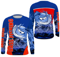 Max Corner Bass Fishing Art Ugly Custom Long Sleeve Fishing Shirts Personalized Christmas Fishing gifts