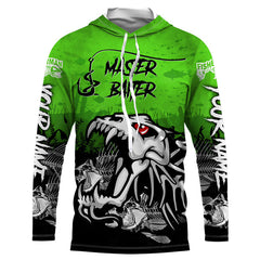 Maxcorner Halloween Master Baiter Green Custom Name 3D shirt