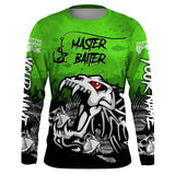 Maxcorner Halloween Master Baiter Green Custom Name 3D shirt