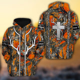 Max Corner Deer Horn Deer Hunting Camo Pattern Personalized 3D Hoodie For Hunting Lover