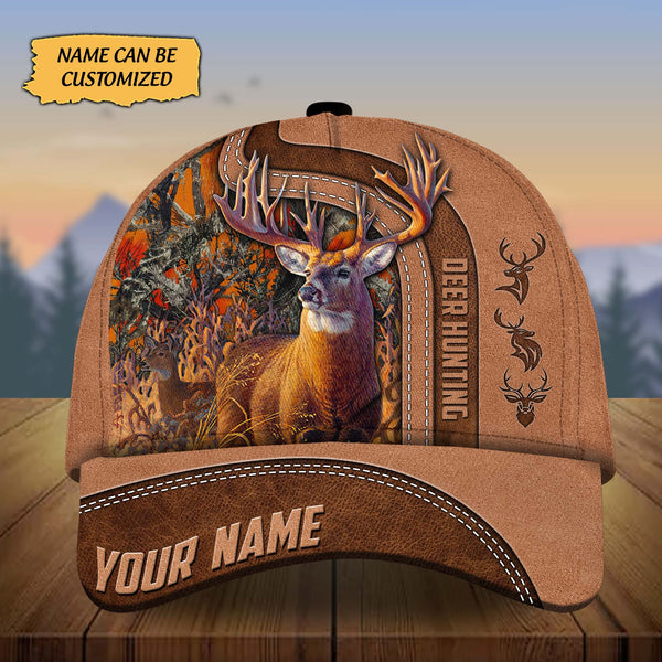 Maxcorners Custom Name Tom Deer Hunting Premium 3D Printed Cap