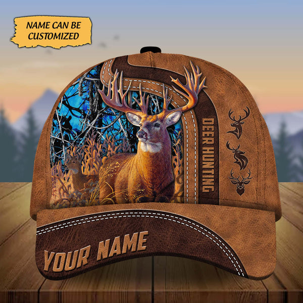 Maxcorners Custom Name Tim Deer Hunting Premium 3D Printed Cap