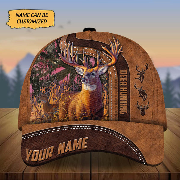 Maxcorners Custom Name Tim Deer Hunting Premium 3D Printed Cap