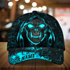 Maxcorners Custom Name Skull Wearing Hat Cap