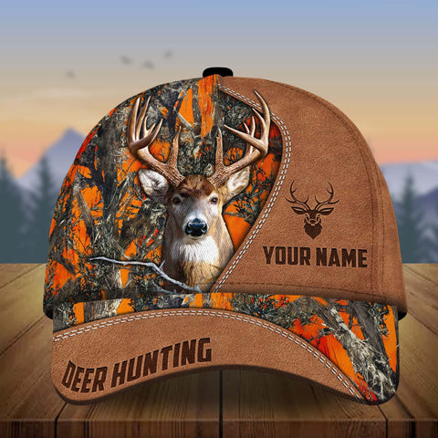 Maxcorners Deer Hunting Personalized Multicolor Hat 3D