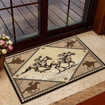 Maxcorners Horse Racing Doormat