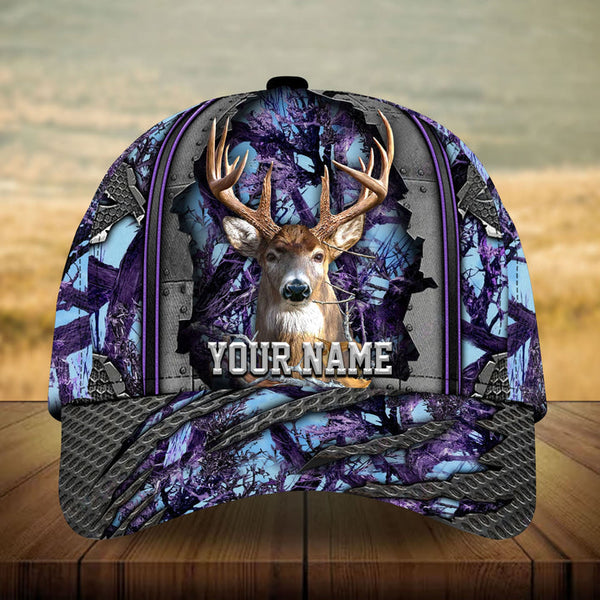 Max Corners Steel Loralle Cracked Deer Hunting Camo Pattern 3D Multicolor Personalized Cap