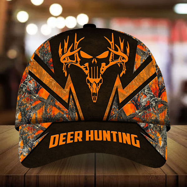 Max Corners The Best Deer Hunting Skull Deer Pattern 3D Multicolor Personalized Cap