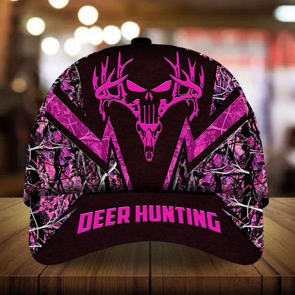 Max Corners The Best Deer Hunting Skull Deer Pattern 3D Multicolor Personalized Cap