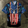 Maxcorners Deer Hunting  Skull Deer Head Multicolored Personalized hawaiian shirt HU0113