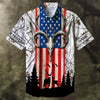 Maxcorners Deer Hunting  Skull Deer Head Multicolored Personalized hawaiian shirt HU0113