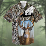 Maxcorners Deer Hunting White tailed Multicolored Personalized hawaiian shirt HU0113