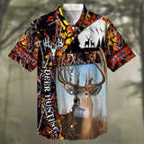 Maxcorners Deer Hunting White tailed Multicolored Personalized hawaiian shirt HU0113