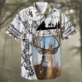 Maxcorners Deer Hunting White tailed Multicolored Personalized hawaiian shirt HU0113