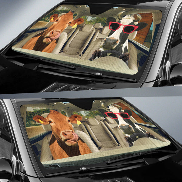 Maxcorners Driving Cattles All Over Printed 3D Sun Shade
