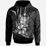 Maxcorners Fiji Hoodie - Fish With Plumeria Flowers Style